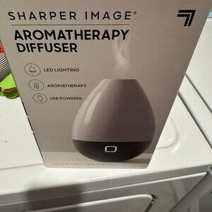 Brand New Sharper Image Aromatherapy Diffuser – LED Light, USB Powered, 180ml Ca